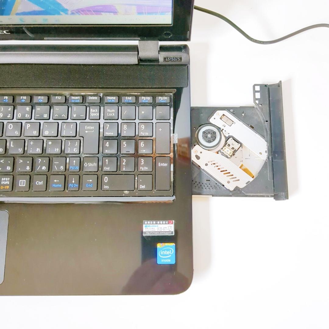 【美品】新品SSD快速⭐カメラ付⭐メモリ8GBで快適♪すぐ使える黒ノートパソコン