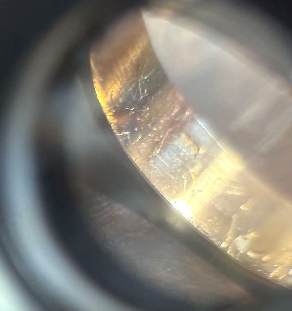 フランス アンティーク リング 指輪 ガラス パール パープル 鑑別書付き