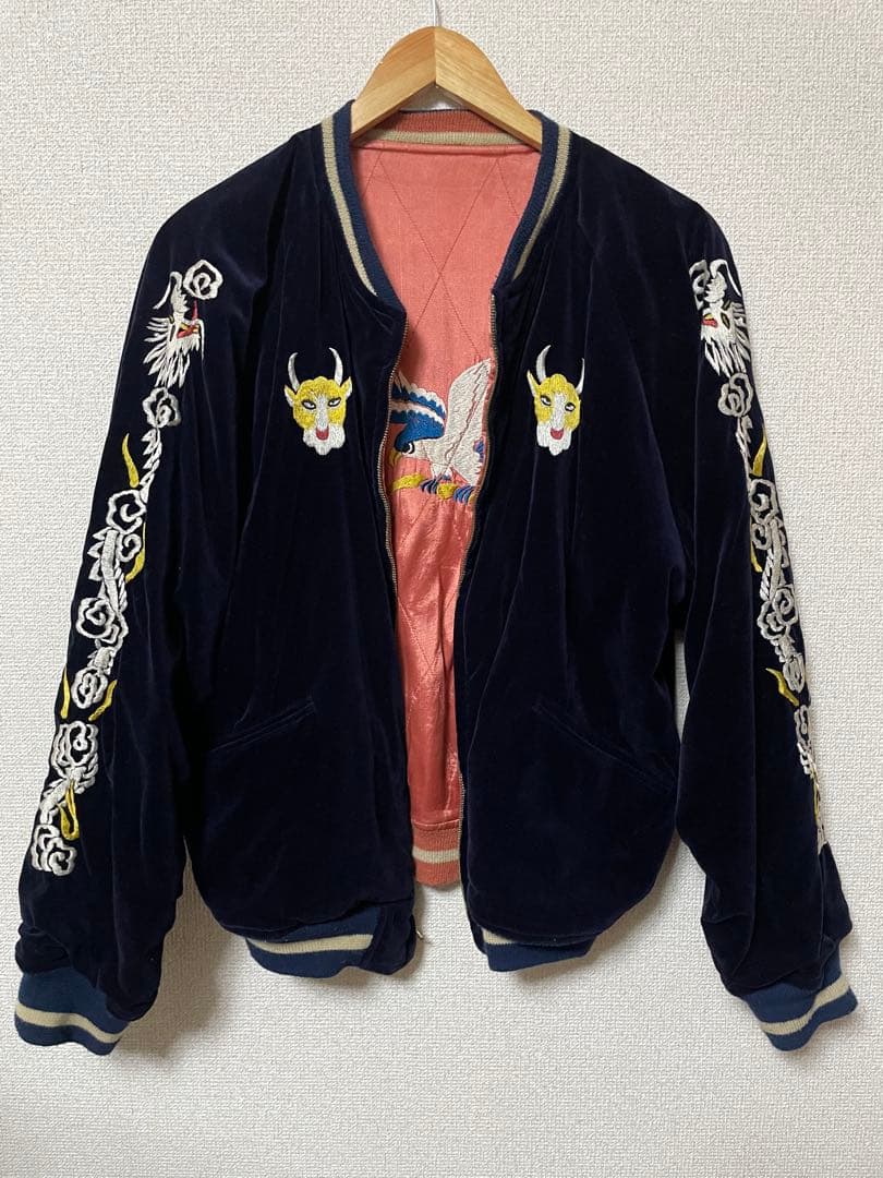 別珍/スーベニアジャケット　ウェアハウス　シミ/ジッパー破損　サイズ38