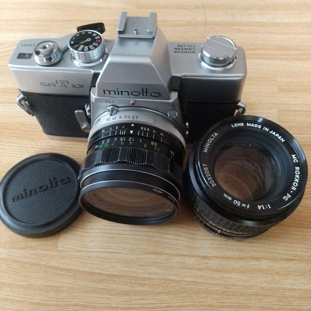 SR-T101 ミノルタ レンズ2本 良品