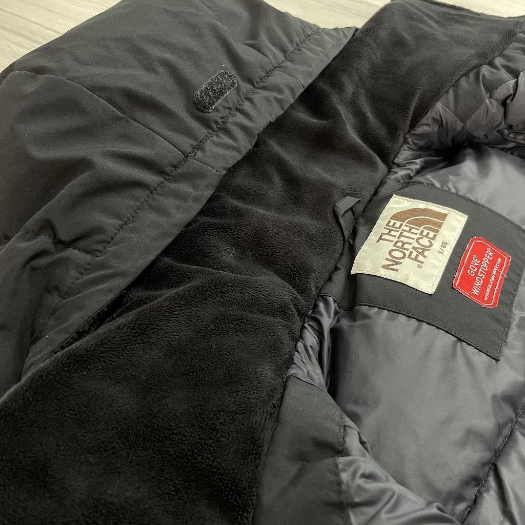 【美品】ノースフェイス　ウィンドストッパー　ロングダウン　ブラック　レディースS