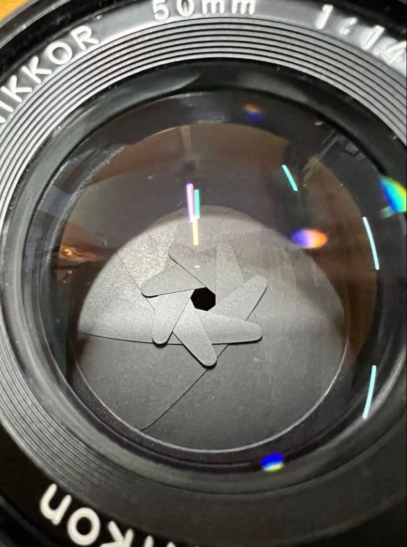 ニコン　単焦点レンズ　Ai　NIKKOR　50mm　f1.4　リアキャップ付き