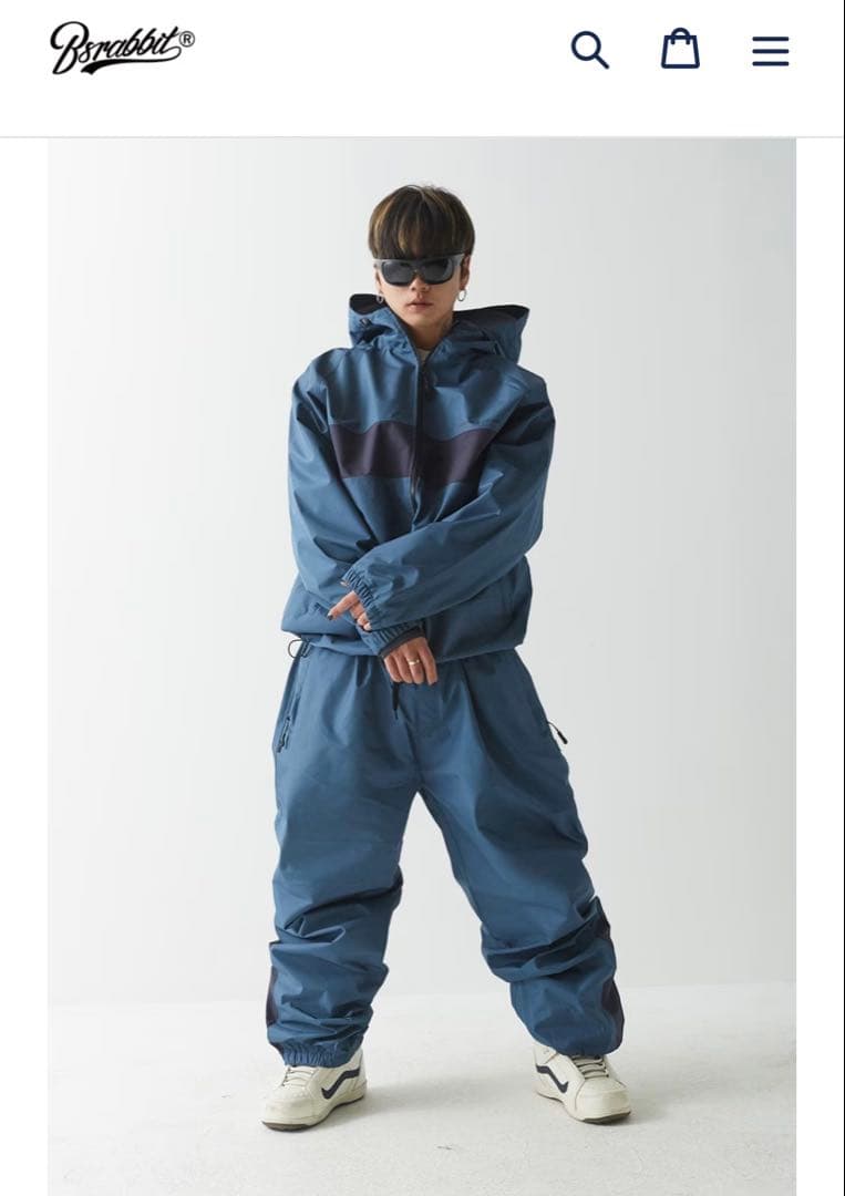 BSRABBIT ビエスラビットスノーボードウェア XL上下セット