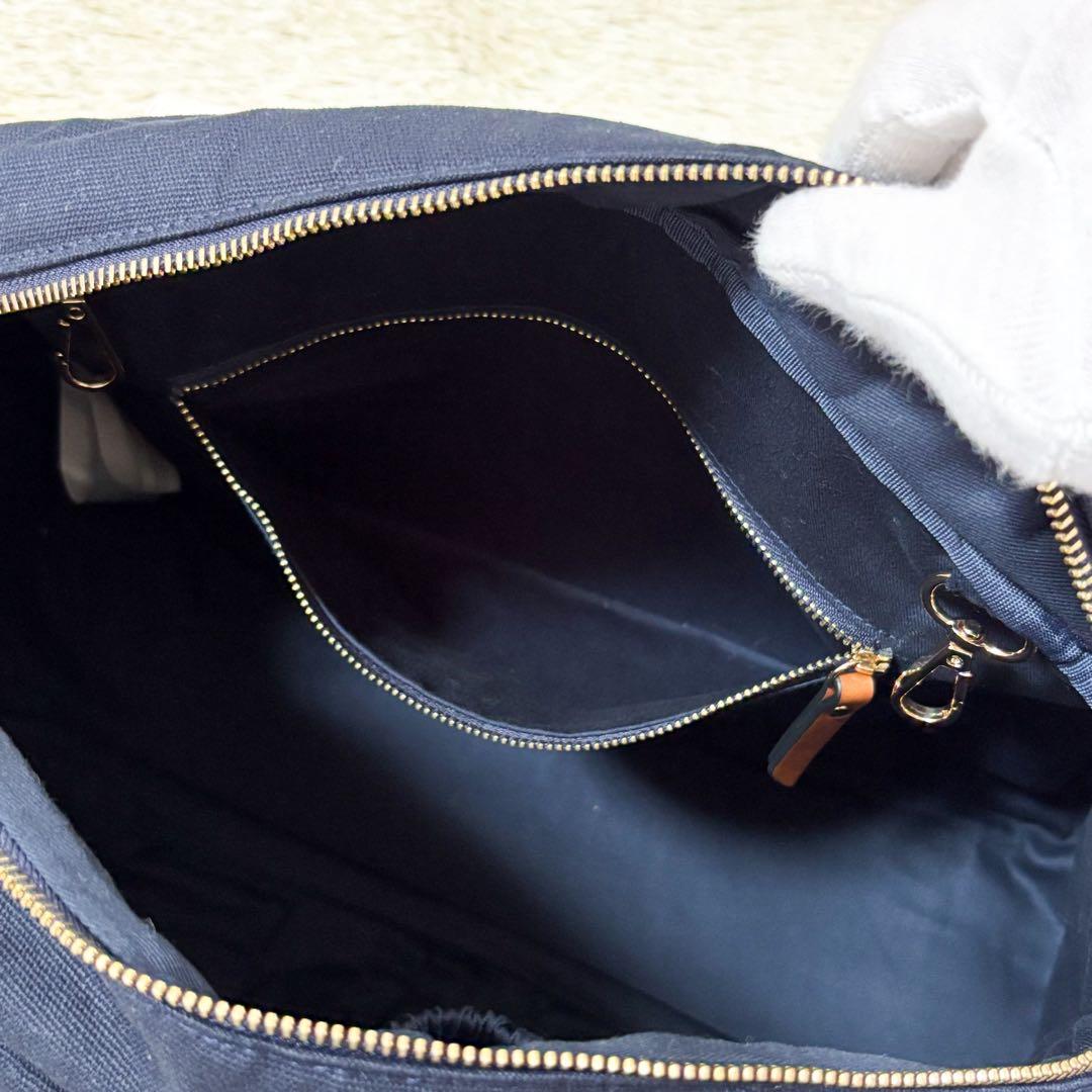 【未使用級】クロエ マザーズバッグ 2way ショルダーバッグ ネイビー