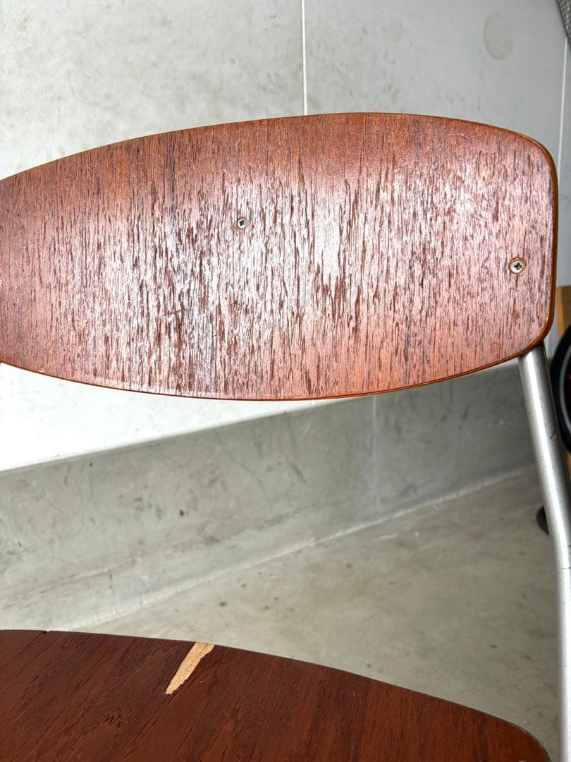 デンマークアンティークフォールディングチェア二脚