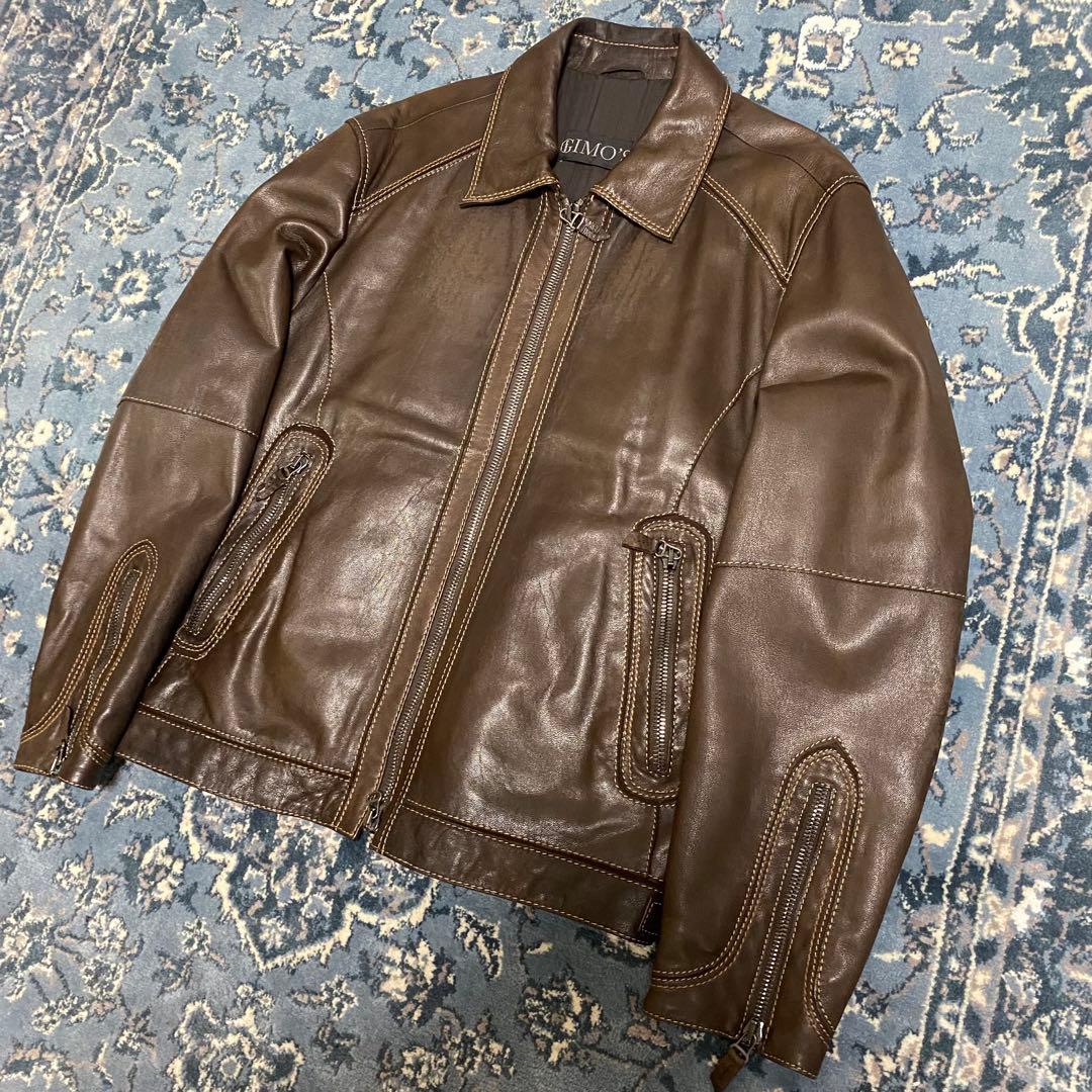激渋 gimo’s leather jacket pelle leather