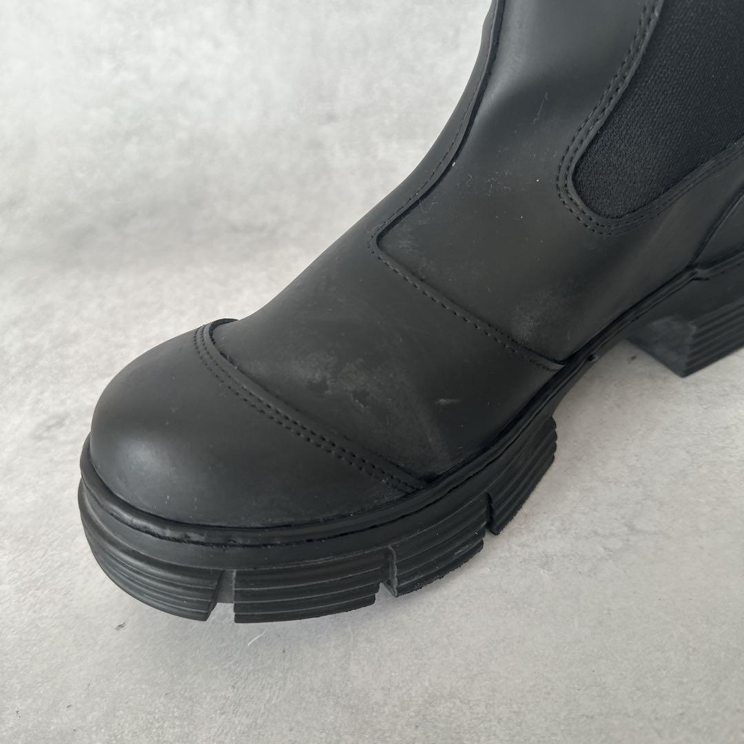 Ganni ガニー ブーツ レインブーツ ラバーブーツ チェルシーブーツ　38