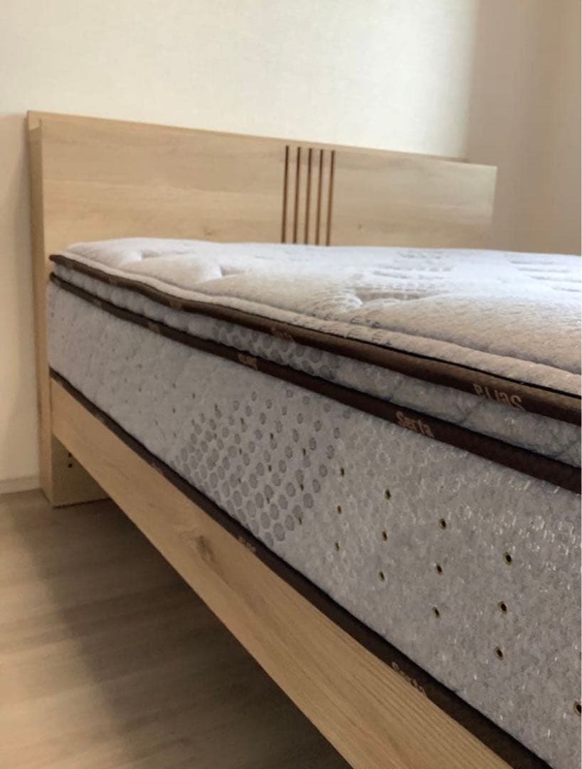 Sertaサータ ドリームベッドフレーム セミダブル コンセント照明 組立工具付