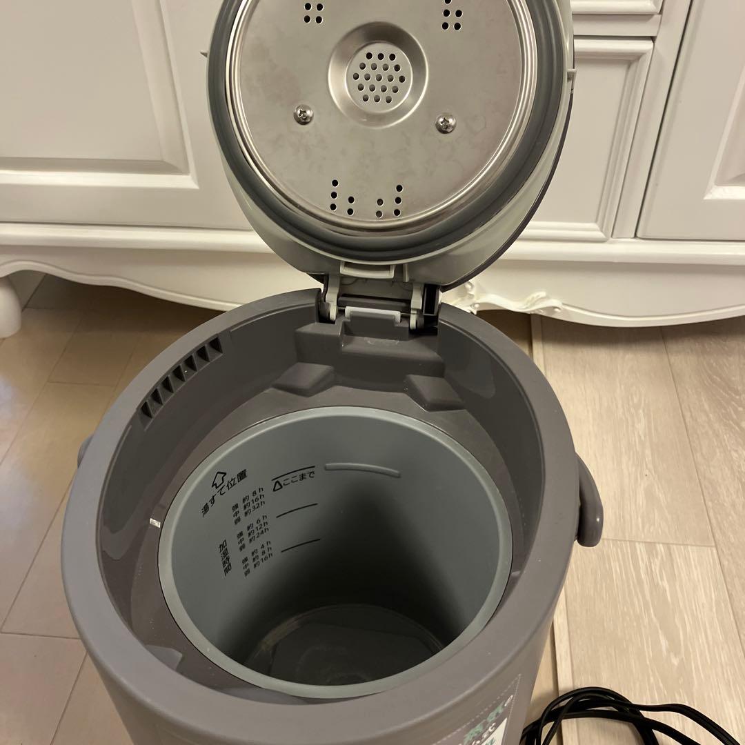 スチーム式加湿器 グレー