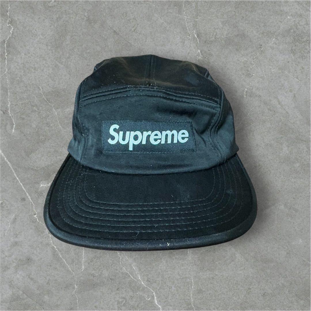Supreme ベルベットキャップ 黒
