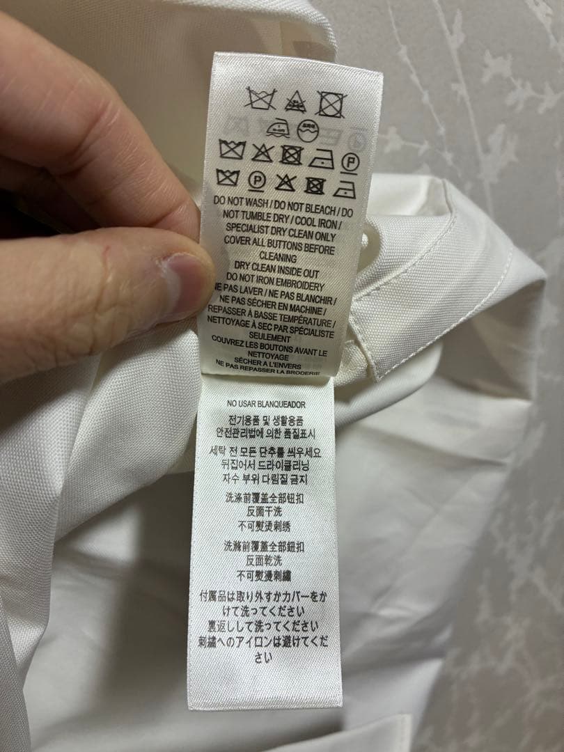 バーバリー　Burberry ホワイト ボタンダウン オックスフォードシャツ