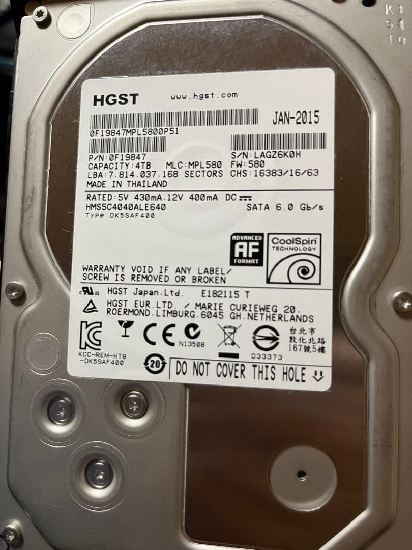 QNAP TS-453Be-4G NAS 中古HDD 4TB×4付