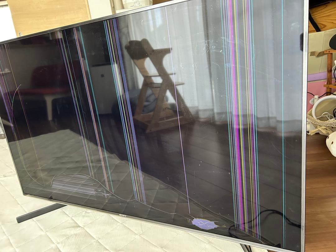 SONY 液晶テレビ 49インチ画面ひび割れあり ジャンク品