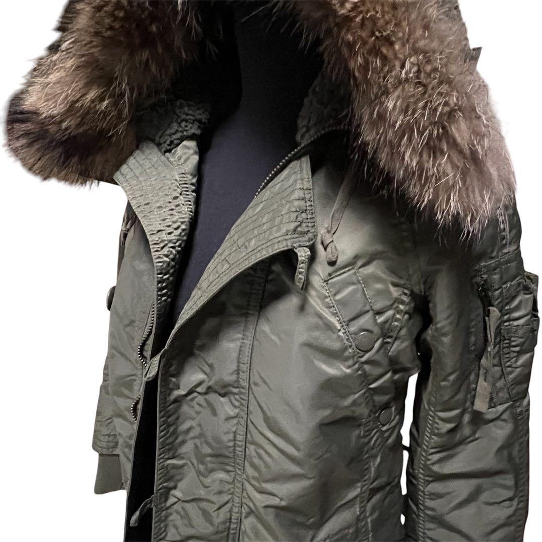 GOA オリーブグリーン ミリタリーロングコート