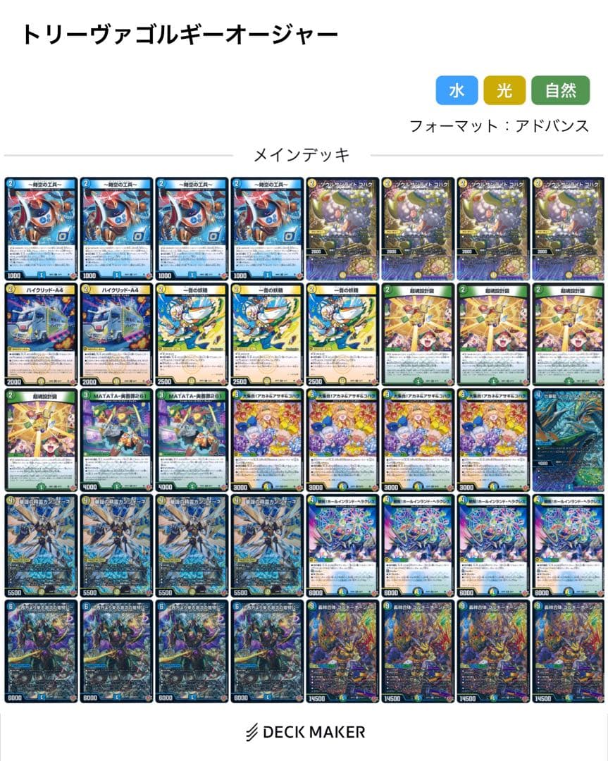 デュエマ　トリーヴァゴルギーオージャー