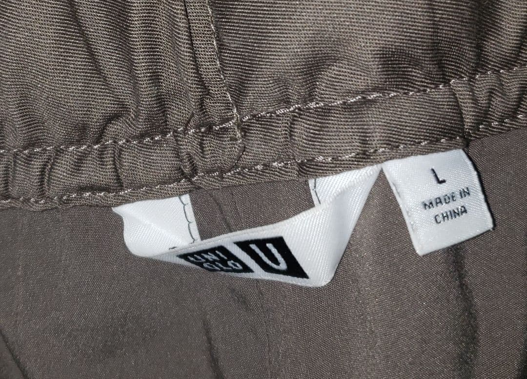 UNIQLO U フリースジャージーオーバーシャツ・パンツ Lサイズ ブラウン