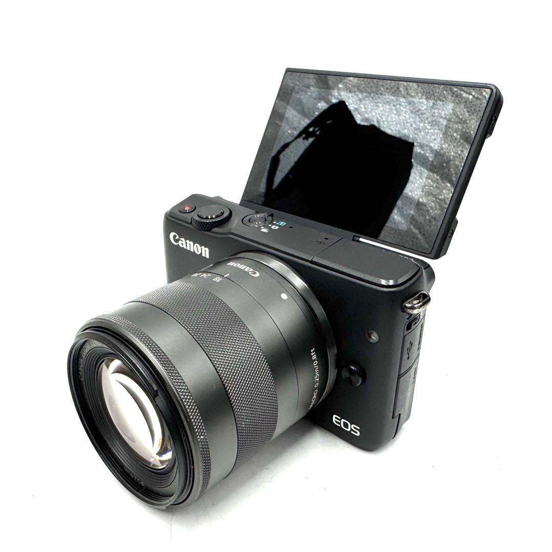CANON キヤノンEOS M10 ブラック Wi-Fi機能搭載 レンズキット
