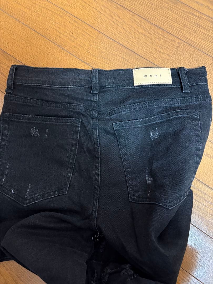 mnml ブラックデニム パンツ 32サイズ