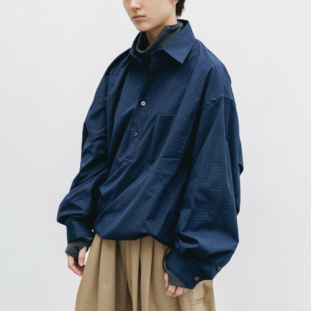 トップス CLESSTE MINI PLAID L/S PULLOVER SHIRT