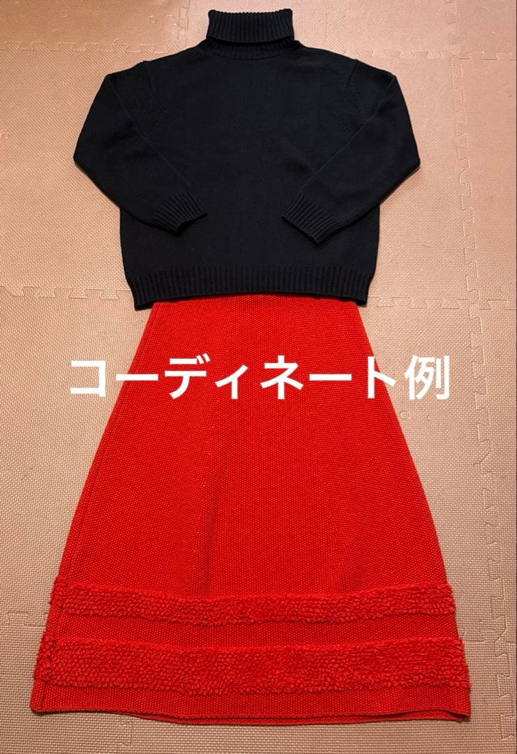 Drawer ドゥロワー　カシミヤ100%ハイネックニット　1サイズ黒