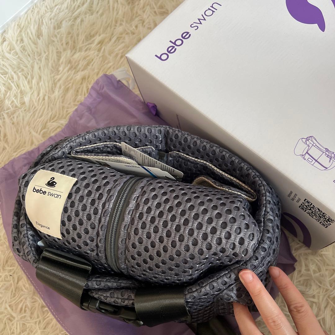 【新品】bebe swan ベストベルトベビーキャリア チャコールグレー