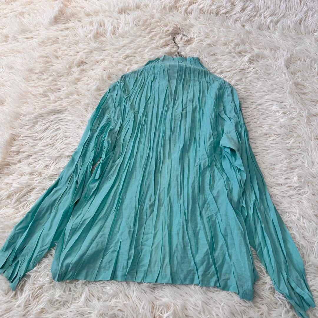 極美品　PLEATSPLEASEブラウス 羽織 カーディガン　長袖シャツ L相当