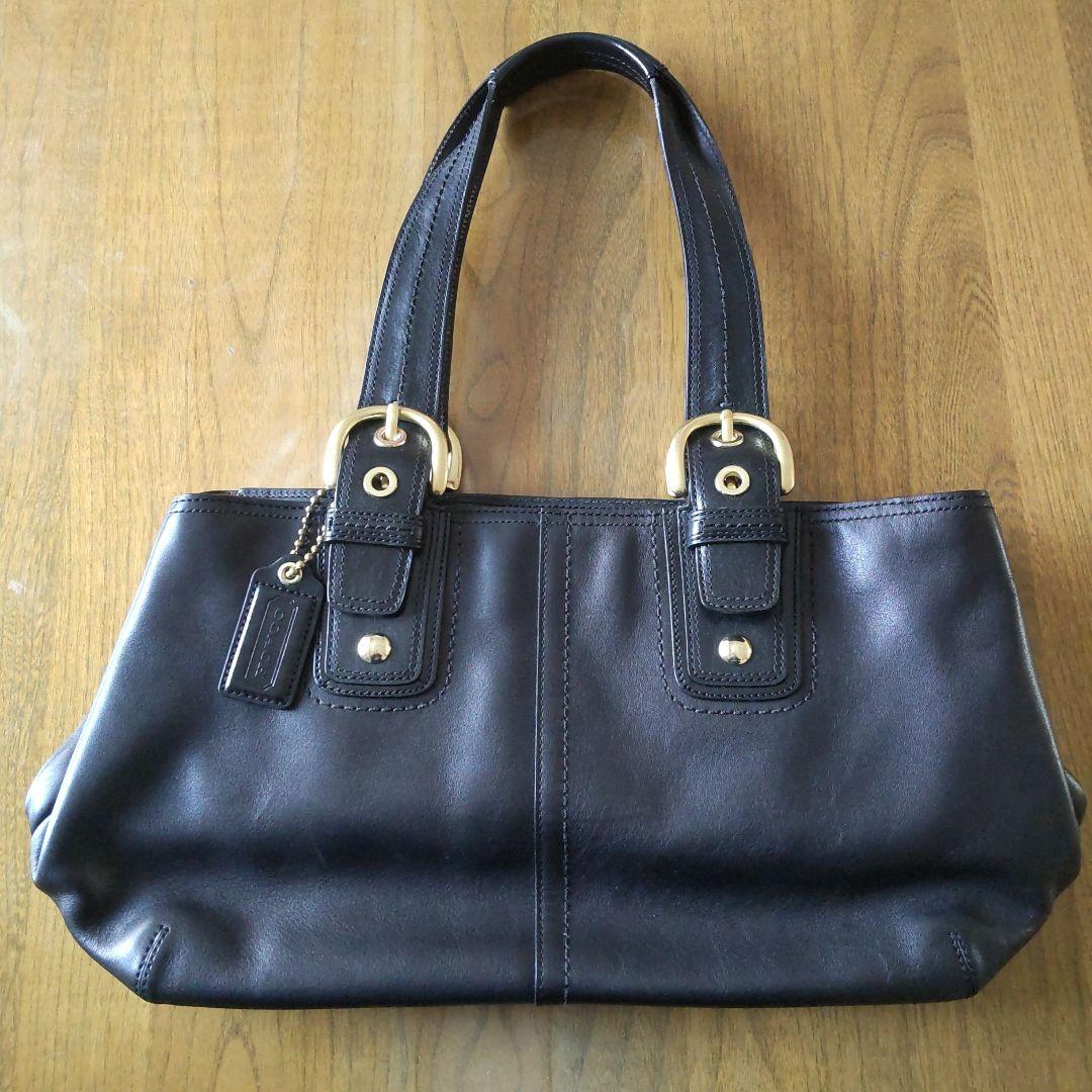 COACH　黒レザーバッグ