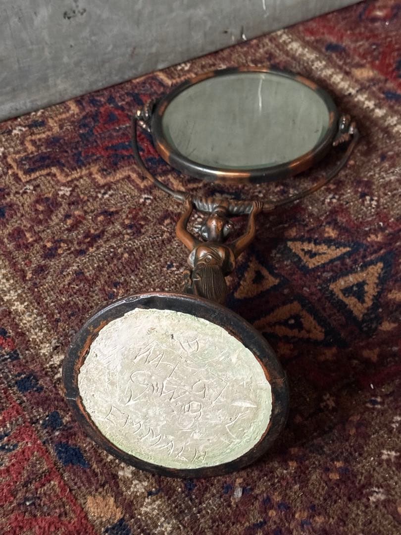 アンティーク雑貨 Early Stand mirror