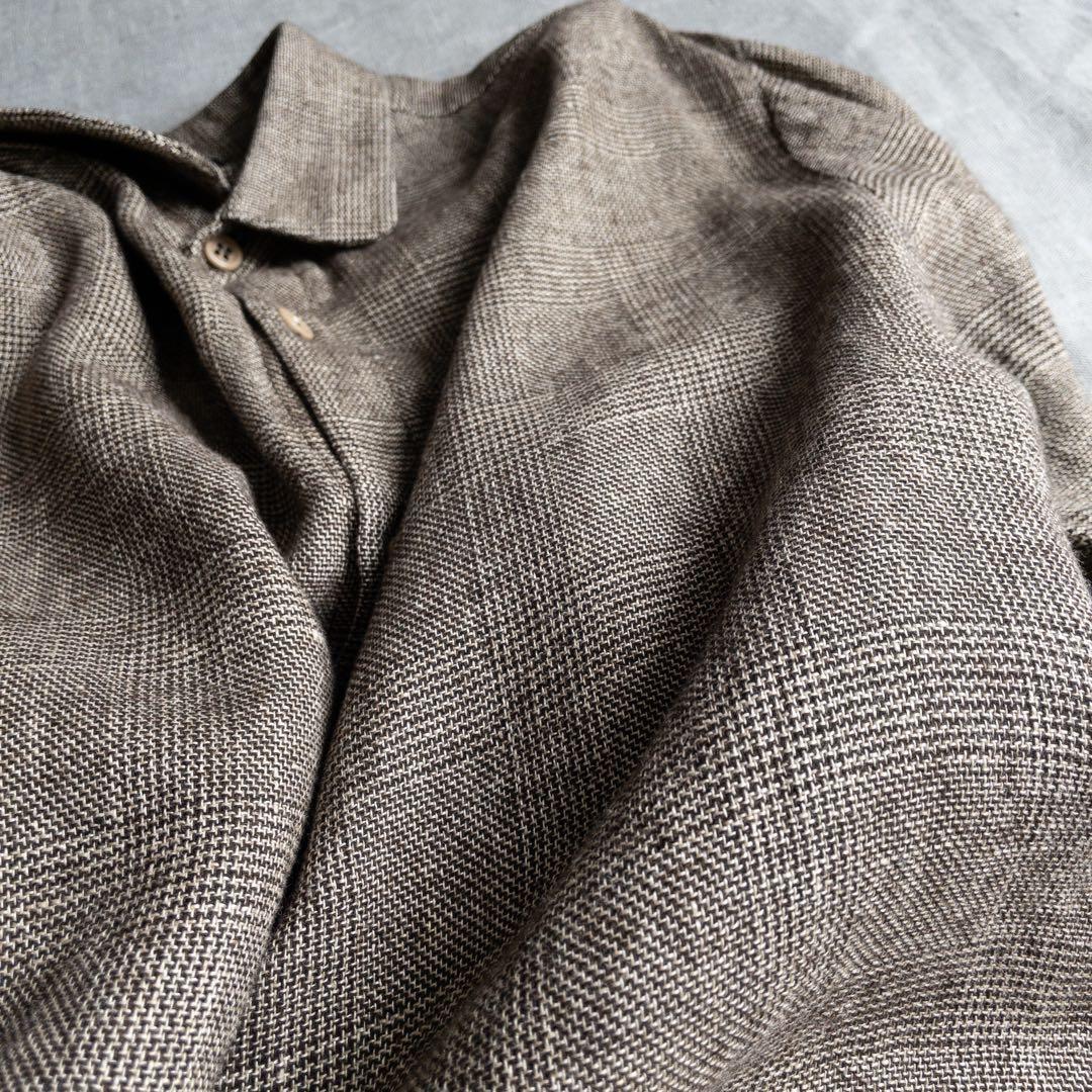 トップス FRANK LEDER Wool Linen Dress Shirts