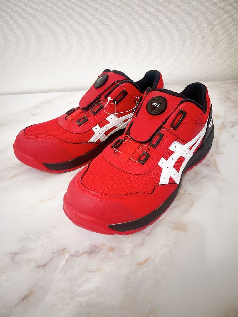 【新品未使用】アシックス　安全靴　BOAシステム 赤　asics 26センチ