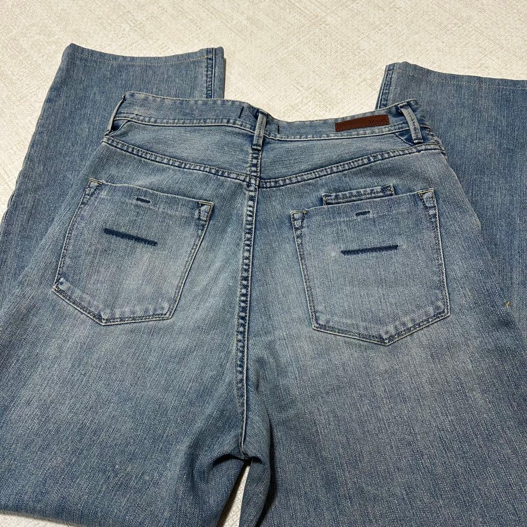 美品ヤヌーク ボーイズストレートLea 57142231 サイズ27 裾上げ済