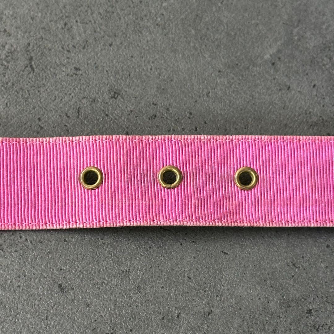 イヴ・サンローラン リヴ・ゴーシュ クリスタル ゴールドクロス ナイロンベルト