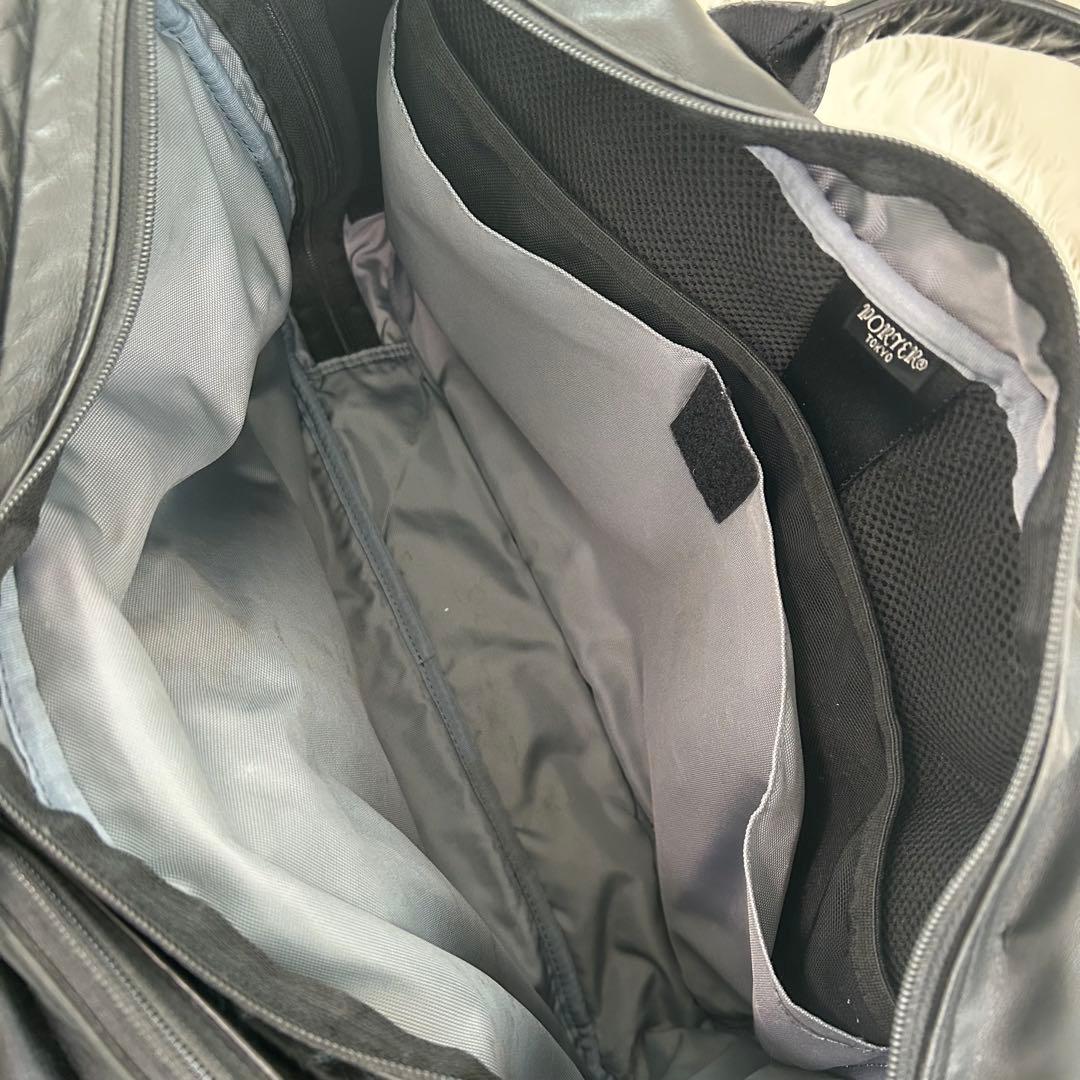 PORTER TIME BLACK 3WAY BRIEFCASEショルダー2層