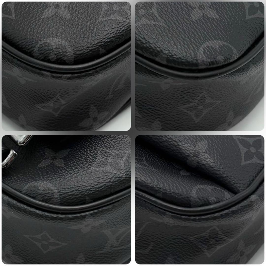 【極美品】ルイヴィトン モノグラム エクリプス バムバッグ ボディバッグ 黒