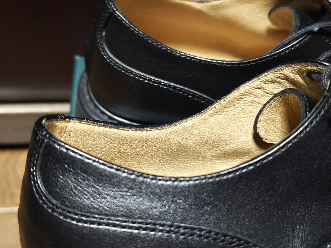 PARABOOT シャンボード　UK4ハーフ　ブラック　純正シューツリー・箱付き