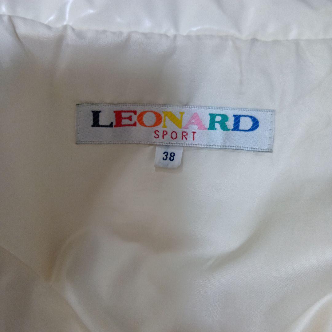 LEONARD SPORT　 訳あり良品✨️ダウンコート　アイボリー
