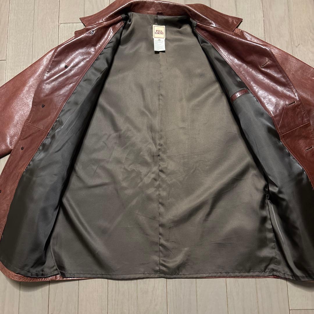 FULL COUNT レザージャケット　サイズ38 ブラウン