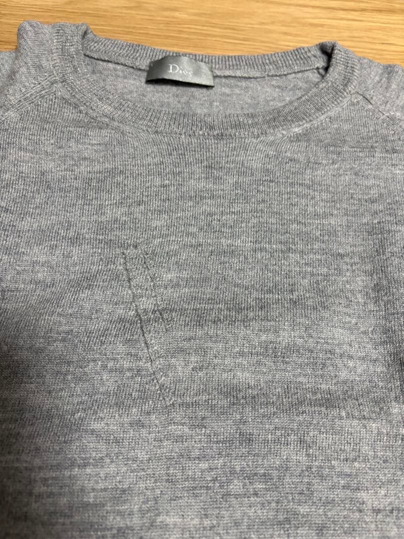 Dior Homme 05AW エディ期 クラッシュニット 爪 S グレー