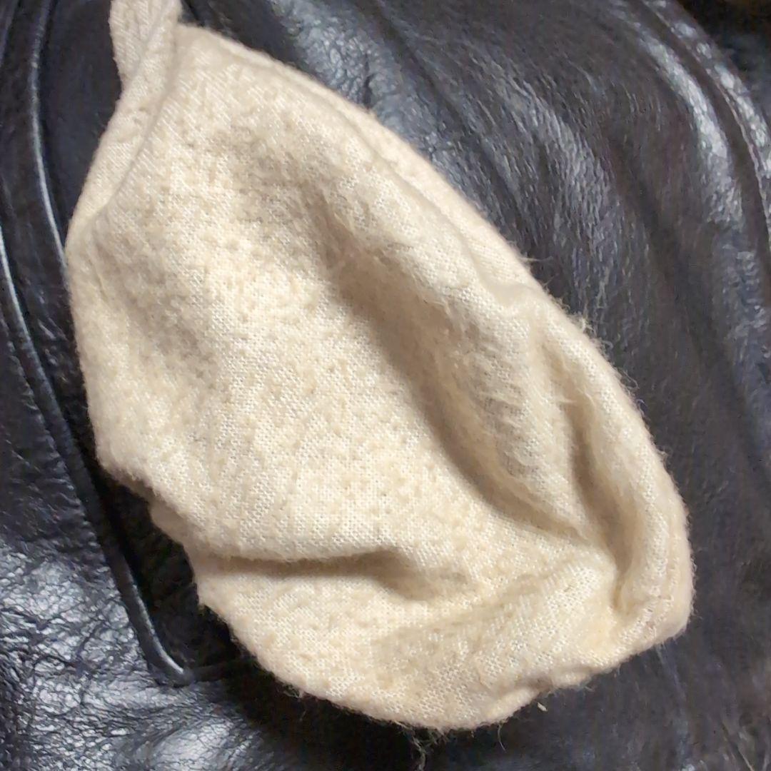 Schott ブラックレザーライダースジャケット 42