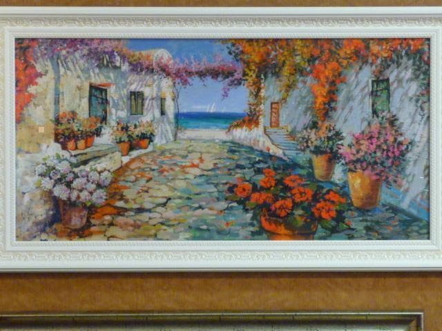 蘭丸★[ピアツェッタ メディテラネア]★絵　海　花　イタリア