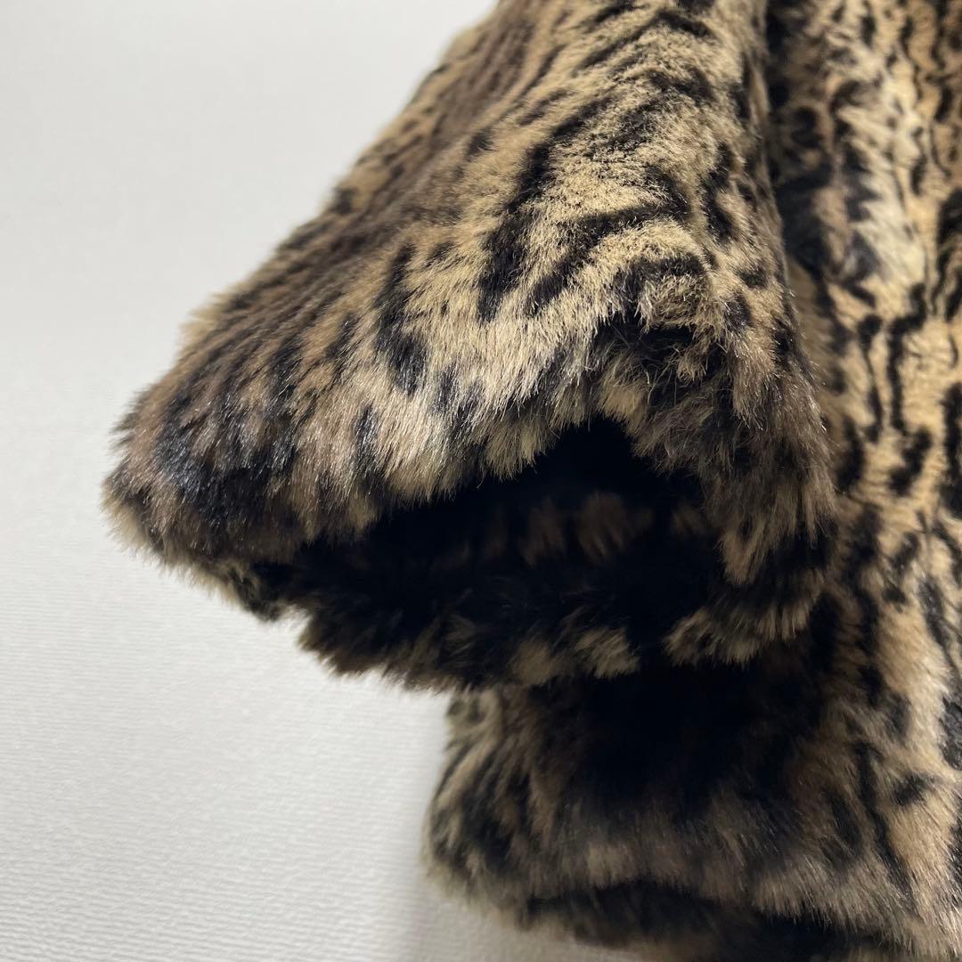 レア Schott ×moussy ファージャケット Pコート レオパード柄