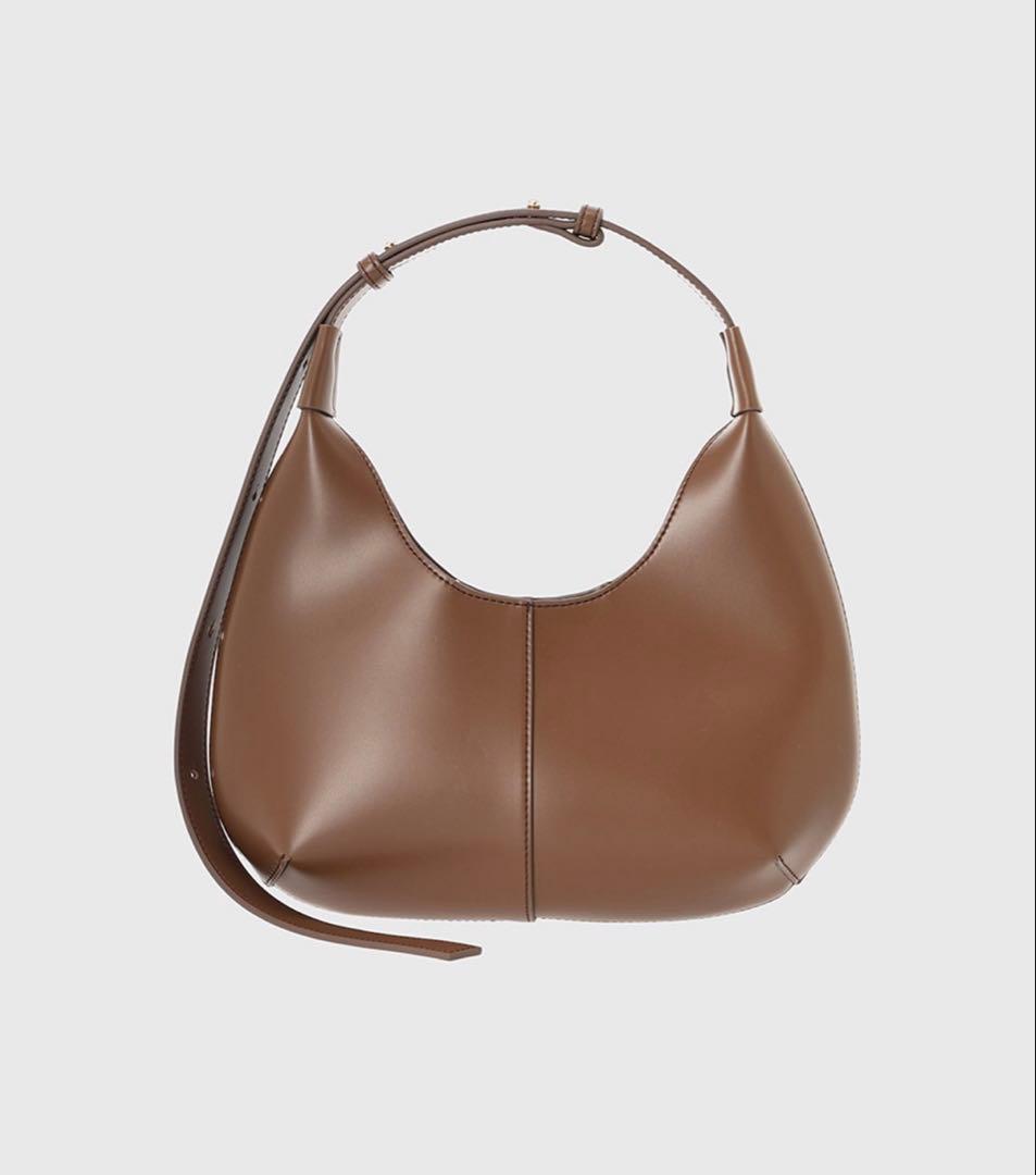 完売品 *anuans アニュアンス ワンハンドルラウンドバッグ CAMEL