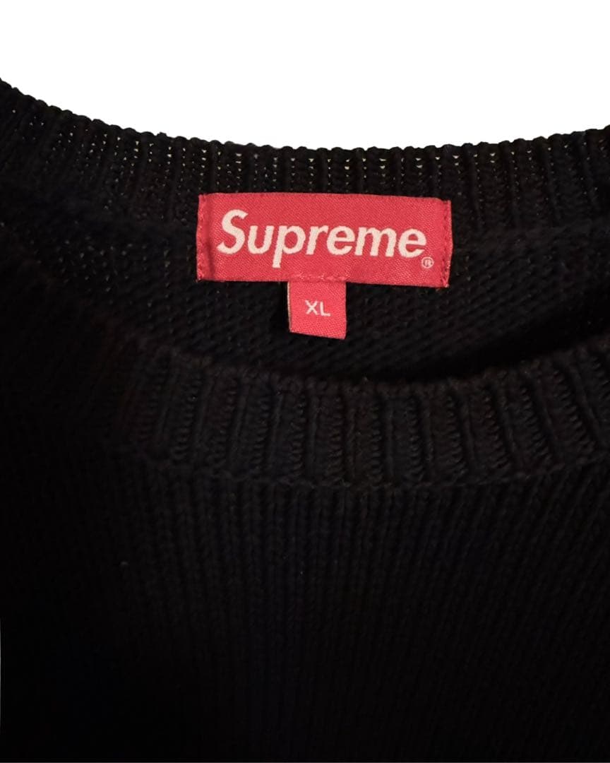 SUPREME FUCK EVERYONE KNIT 黒 XL