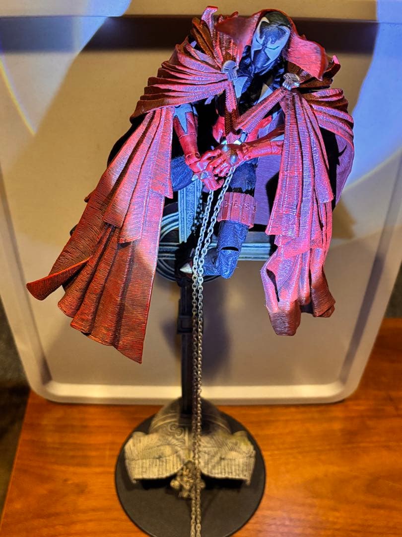 マクファーレントイズ スポーン フィギュア 2002年製 十字架台座 チェーン付