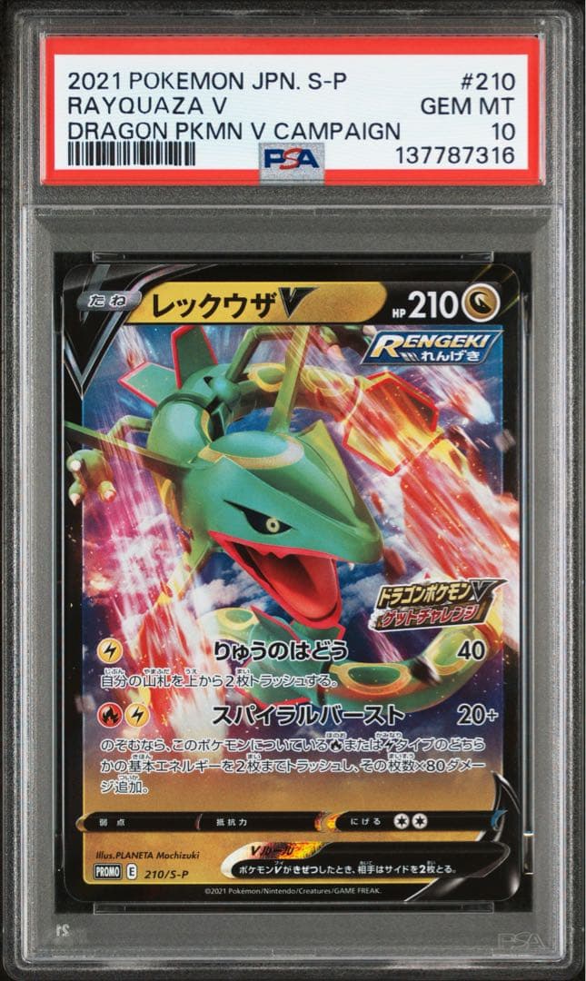 【PSA10】レックウザV プロモ 210 2連番 RAYQUAZA