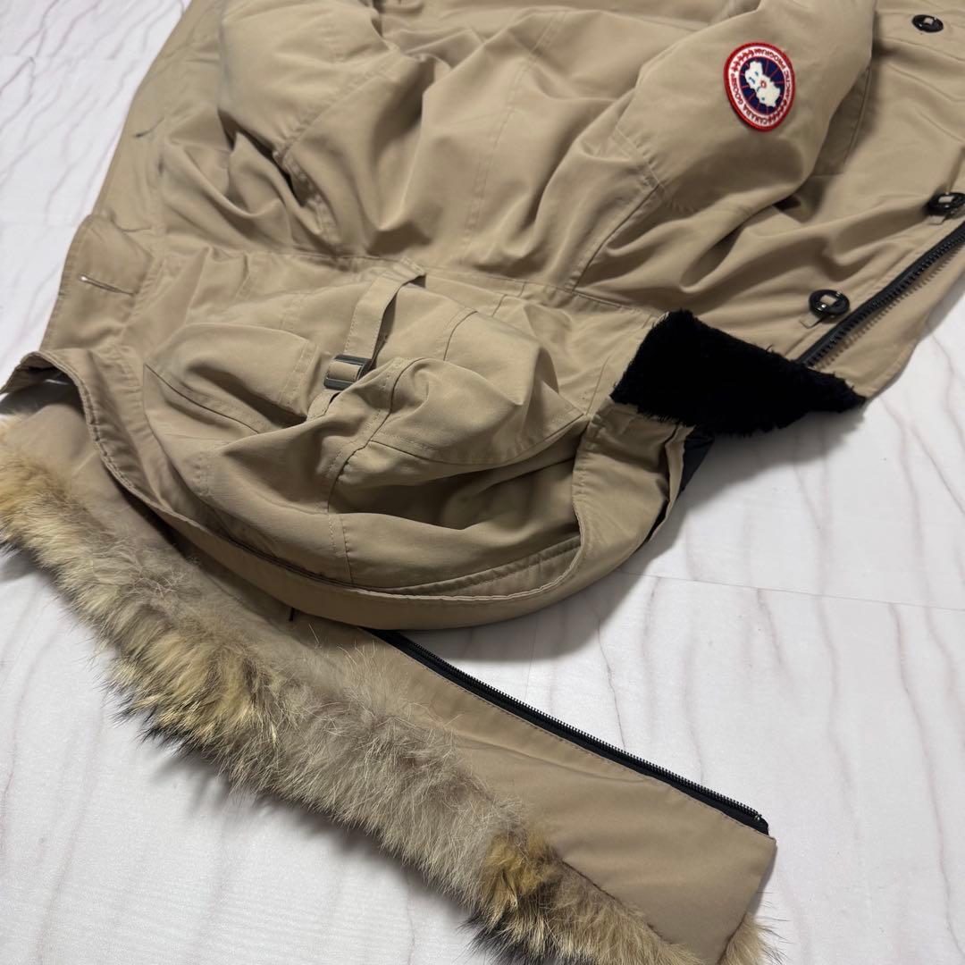 希少色✨TAN カナダグース ブロンテパーカ ファー付き ベージュ M相当