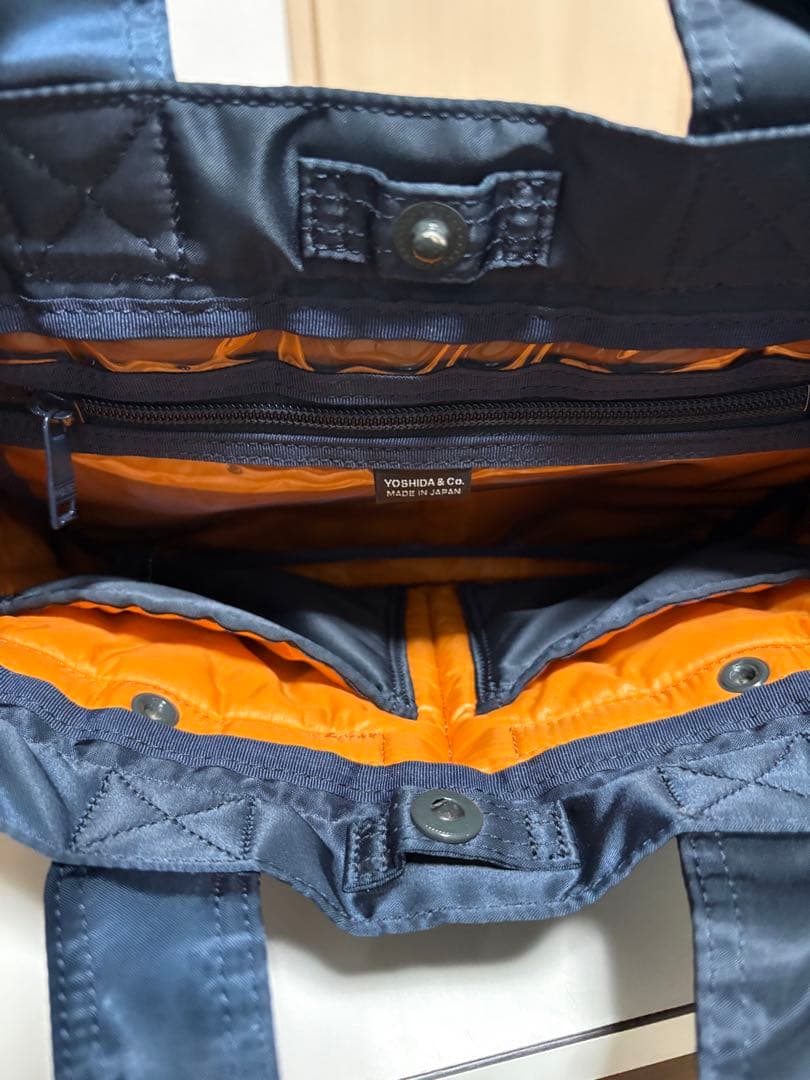 【美品中古】PORTER ポーター　タンカー　トートバッグ　アイアンブルー