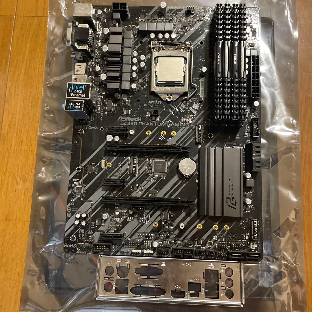 ASRock Z390 マザーボード i7-9700k メモリ8GB×4