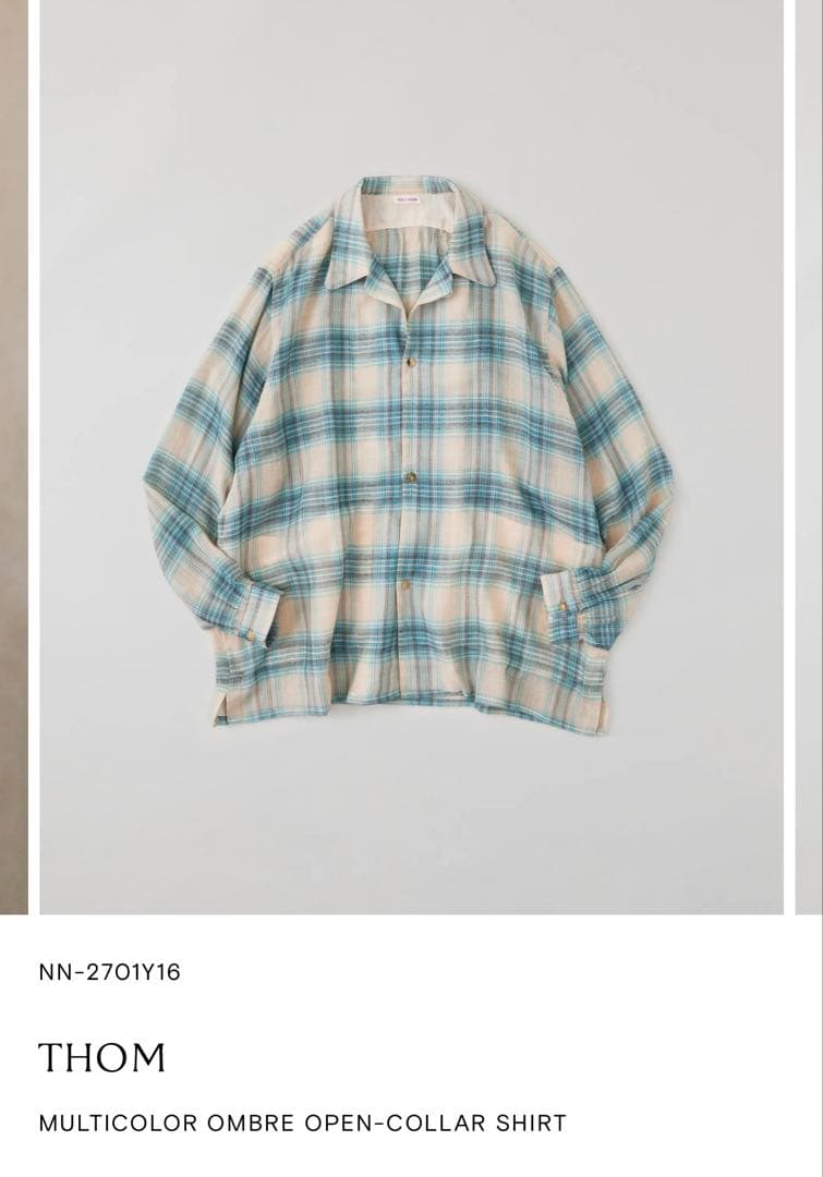 完売品 25aw niceness Open shirt THOM