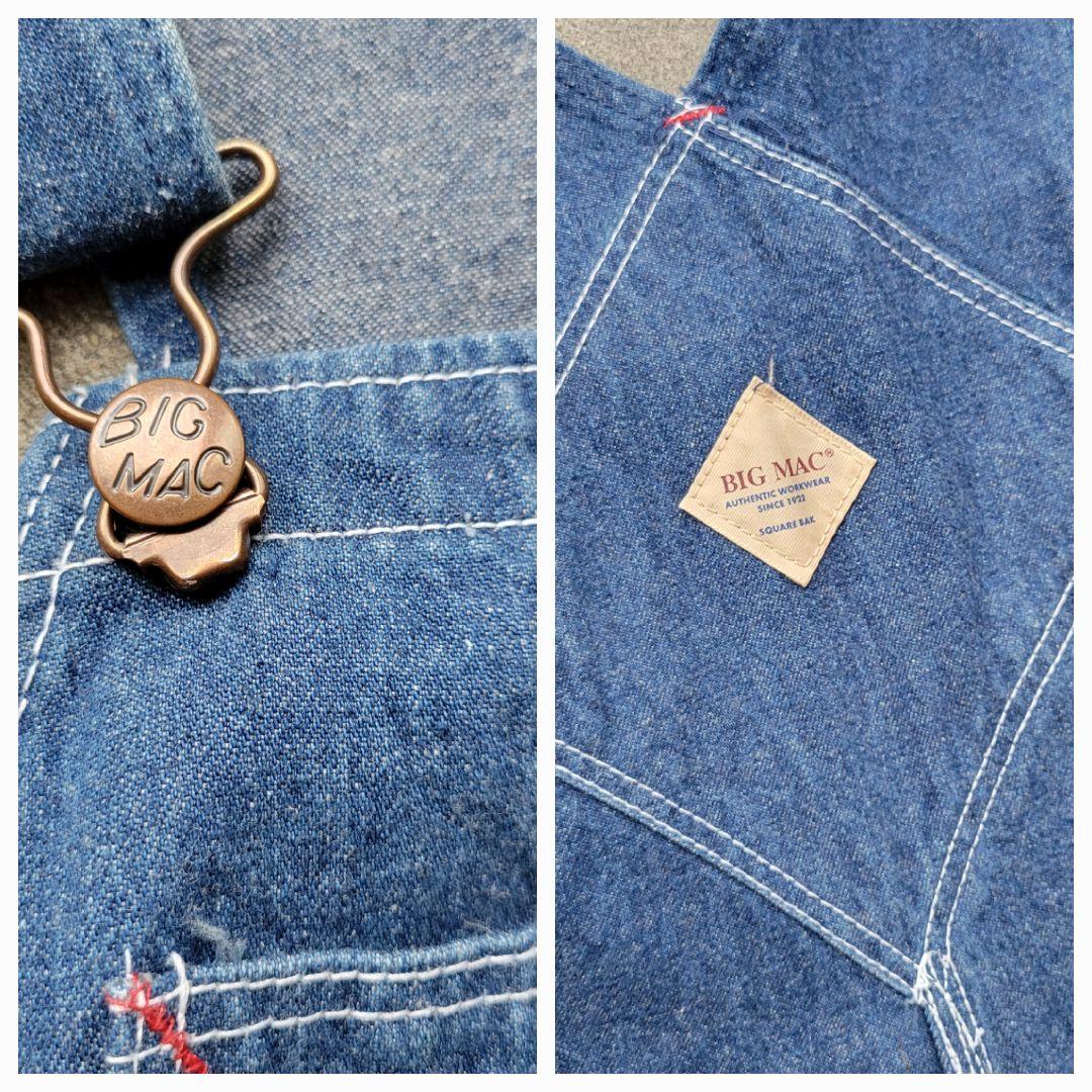 90s BIG MAC ビックマック デニム オーバーオール W32